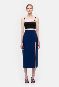 Skirt 3051 navy blue (XS)